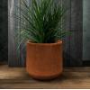 imageKante 116quot Dia Round Concrete Planter Outdoor Indoor Large Plant Pots Containers with Drainage Hole and Rubber Plug for Home Garden Patio Pure WhiteIron Oxide