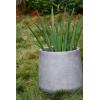 imageKante 116quot Dia Round Concrete Planter Outdoor Indoor Large Plant Pots Containers with Drainage Hole and Rubber Plug for Home Garden Patio Pure WhiteNatural Concrete