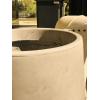imageKante 116quot Dia Round Concrete Planter Outdoor Indoor Large Plant Pots Containers with Drainage Hole and Rubber Plug for Home Garden Patio Pure WhiteNatural Concrete