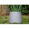 imageKante 116quot Dia Round Concrete Planter Outdoor Indoor Large Plant Pots Containers with Drainage Hole and Rubber Plug for Home Garden Patio Pure WhiteNatural Concrete