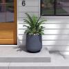 imageKante 116quot Dia Round Concrete Planter Outdoor Indoor Large Plant Pots Containers with Drainage Hole and Rubber Plug for Home Garden Patio Pure WhiteCharcoal