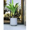imageKante 116quot Dia Round Concrete Planter Outdoor Indoor Large Plant Pots Containers with Drainage Hole and Rubber Plug for Home Garden Patio Pure WhiteNatural Concrete