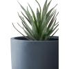 imageKante 13quot11quot9quot Dia Pure White Concrete Round Planters Set of 3 Outdoor Indoor Modern Planter Pots Lightweight Weather Resistant Seamless with Drainage HoleCharcoal