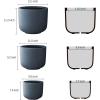imageKante 13quot11quot9quot Dia Pure White Concrete Round Planters Set of 3 Outdoor Indoor Modern Planter Pots Lightweight Weather Resistant Seamless with Drainage HoleCharcoal