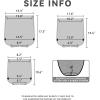 imageKante 153quot116quot82quot Dia Round Concrete Planter Large Outdoor Indoor Planter Pots Containers with Drainage Holes and Rubber Plug for Home Garden Patio Pure WhiteWeathered Concrete