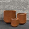 imageKante 153quot116quot82quot Dia Round Concrete Planter Large Outdoor Indoor Planter Pots Containers with Drainage Holes and Rubber Plug for Home Garden Patio Pure WhiteIron Oxide