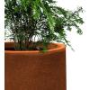 imageKante 153quot116quot82quot Dia Round Concrete Planter Large Outdoor Indoor Planter Pots Containers with Drainage Holes and Rubber Plug for Home Garden Patio Pure WhiteIron Oxide