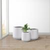 imageKante 153quot116quot82quot Dia Round Concrete Planter Large Outdoor Indoor Planter Pots Containers with Drainage Holes and Rubber Plug for Home Garden Patio Pure WhitePure White