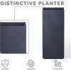 imageKante 203quot H Tall Rectangular Concrete Planter Modern Square Diameter Plant Pot with Drainage Hole and Rubber Plug for Indoor Outdoor Home Patio Garden Pure WhiteCharcoal