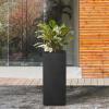 imageKante 203quot H Tall Rectangular Concrete Planter Modern Square Diameter Plant Pot with Drainage Hole and Rubber Plug for Indoor Outdoor Home Patio Garden Pure WhiteBlack
