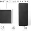 imageKante 203quot H Tall Rectangular Concrete Planter Modern Square Diameter Plant Pot with Drainage Hole and Rubber Plug for Indoor Outdoor Home Patio Garden Pure WhiteBlack