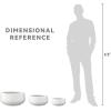 imageKante 216quot169quotand 125quot Dia Round Pure White Elegant Planters Set of 3 Outdoor Indoor Garden Plant Pot with Drainage Hole and Rubber Plug for Home ampamp PatioPure White