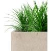 imageKante 232quot L Long Rectangular Concrete Planter Large Outdoor Indoor Garden Pots with Drainage Hole and Rubber Plug Pure WhiteBuff Concrete