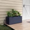 imageKante 232quot L Long Rectangular Concrete Planter Large Outdoor Indoor Garden Pots with Drainage Hole and Rubber Plug Pure WhiteCharcoal