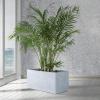 imageKante 232quot L Long Rectangular Concrete Planter Large Outdoor Indoor Garden Pots with Drainage Hole and Rubber Plug Pure WhiteGray