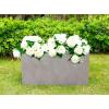 imageKante 232quot L Long Rectangular Concrete Planter Large Outdoor Indoor Garden Pots with Drainage Hole and Rubber Plug Pure WhiteNatural Concrete