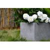 imageKante 232quot L Long Rectangular Concrete Planter Large Outdoor Indoor Garden Pots with Drainage Hole and Rubber Plug Pure WhiteNatural Concrete