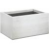 imageKante 232quot L Long Rectangular Concrete Planter Large Outdoor Indoor Garden Pots with Drainage Hole and Rubber Plug Pure WhitePure White