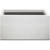 imageKante 232quot L Long Rectangular Concrete Planter Large Outdoor Indoor Garden Pots with Drainage Hole and Rubber Plug Pure WhitePure White
