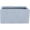 imageKante 232quot L Long Rectangular Concrete Planter Large Outdoor Indoor Garden Pots with Drainage Hole and Rubber Plug Pure WhiteSlate Gray