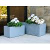 imageKante 232quot L Long Rectangular Concrete Planter Large Outdoor Indoor Garden Pots with Drainage Hole and Rubber Plug Pure WhiteSlate Gray