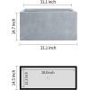 imageKante 232quot L Long Rectangular Concrete Planter Large Outdoor Indoor Garden Pots with Drainage Hole and Rubber Plug Pure WhiteSlate Gray