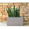 imageKante 232quot L Long Rectangular Concrete Planter Large Outdoor Indoor Garden Pots with Drainage Hole and Rubber Plug Pure WhiteWeathered Concrete