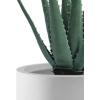 imageKante 236quot H Pure White Concrete Tall Planters Set of 2 Large Outdoor Indoor Decorative Plant Pots with Drainage Hole and Rubber Plug Modern Style for Home and GardenPure White