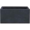 imageKante 236quot L Rectangular Concrete Planters Outdoor Indoor Modern Plant Pot with Drainage Hole and Rubber Plug for Garden Patio Pure White FinishCharcoal