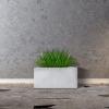 imageKante 236quot L Rectangular Concrete Planters Outdoor Indoor Modern Plant Pot with Drainage Hole and Rubber Plug for Garden Patio Pure White FinishConcrete Gray