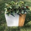 imageKante 236quot L Rectangular Concrete Planters Outdoor Indoor Modern Plant Pot with Drainage Hole and Rubber Plug for Garden Patio Pure White FinishTimber Ridge