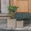 imageKante 236quot L Rectangular Concrete Planters Outdoor Indoor Modern Plant Pot with Drainage Hole and Rubber Plug for Garden Patio Pure White FinishWeathered Concrete