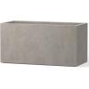 imageKante 236quot L Rectangular Concrete Planters Outdoor Indoor Modern Plant Pot with Drainage Hole and Rubber Plug for Garden Patio Pure White FinishWeathered Concrete