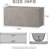 imageKante 236quot L Rectangular Concrete Planters Outdoor Indoor Modern Plant Pot with Drainage Hole and Rubber Plug for Garden Patio Pure White FinishWeathered Concrete