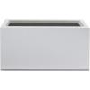 imageKante 236quot L Rectangular Concrete Planters Outdoor Indoor Modern Plant Pot with Drainage Hole and Rubber Plug for Garden Patio Pure White FinishWhite
