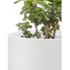 imageKante 24 Inch Tall Round Concrete Planter Large Indoor Outdoor Plant Pots with Drainage Hole and Rubber Plug Modern Decorative Garden Pots for Home Patio Porch CharcoalWhite