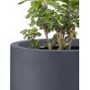 imageKante 24 Inch Tall Round Concrete Planter Large Indoor Outdoor Plant Pots with Drainage Hole and Rubber Plug Modern Decorative Garden Pots for Home Patio Porch CharcoalCharcoal