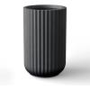 imageKante Tall Fulted Planter 177 Inch Tall Round Concrete Plant Pots with Drainage Hole and Rubber Plug Modern Decor for Indoor Outdoor Plants Flower WhiteBlack