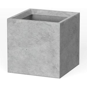 imageKante 10 Inch Square Concrete Planter for Outdoor Indoor Home Patio Garden Large Plant Pot with Drainage Hole and Rubber Plug Pure WhiteConcrete Gray