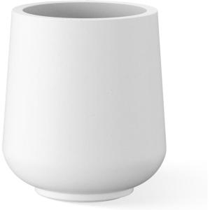 imageKante 116quot Dia Round Concrete Planter Outdoor Indoor Large Plant Pots Containers with Drainage Hole and Rubber Plug for Home Garden Patio Pure WhitePure White