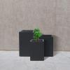 imageKante 157quot H Tall Rectangular Concrete Planters Outdoor Indoor Lightweight Plant Pots with Drainage Hole and Rubber Plug Modern Style for Home Garden Patio CharcoalCharcoal