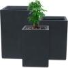 imageKante 157quot H Tall Rectangular Concrete Planters Outdoor Indoor Lightweight Plant Pots with Drainage Hole and Rubber Plug Modern Style for Home Garden Patio CharcoalCharcoal