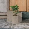 imageKante 157quot H Tall Rectangular Concrete Planters Outdoor Indoor Lightweight Plant Pots with Drainage Hole and Rubber Plug Modern Style for Home Garden Patio CharcoalWeathered Concrete