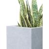 imageKante 157quot H Tall Rectangular Concrete Planters Outdoor Indoor Lightweight Plant Pots with Drainage Hole and Rubber Plug Modern Style for Home Garden Patio CharcoalSlate Gray