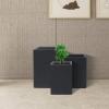 imageKante 157quot H Tall Rectangular Concrete Planters Outdoor Indoor Lightweight Plant Pots with Drainage Hole and Rubber Plug Modern Style for Home Garden Patio CharcoalCharcoal
