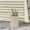 imageKante 157quot H Tall Rectangular Concrete Planters Outdoor Indoor Lightweight Plant Pots with Drainage Hole and Rubber Plug Modern Style for Home Garden Patio CharcoalWeathered Concrete