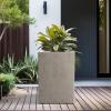 imageKante 157quot H Tall Rectangular Concrete Planters Outdoor Indoor Lightweight Plant Pots with Drainage Hole and Rubber Plug Modern Style for Home Garden Patio CharcoalWeathered Concrete