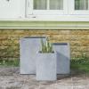 imageKante 157quot H Tall Rectangular Concrete Planters Outdoor Indoor Lightweight Plant Pots with Drainage Hole and Rubber Plug Modern Style for Home Garden Patio CharcoalSlate Gray