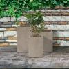 imageKante 157quot H Tall Rectangular Concrete Planters Outdoor Indoor Lightweight Plant Pots with Drainage Hole and Rubber Plug Modern Style for Home Garden Patio CharcoalWeathered Concrete