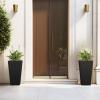 imageKante 22 Inch Tall Planter Set of 2 Large Taper Planter for Outdoor Indoor Garden Patio Front Door BlackBlack